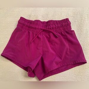 Nike Dri Fit Girls Running Shorts | Raspberry Purple | Size S Athletic